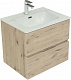 Aquanet Мебель для ванной Алвита New 60 2 ящика подвесная дуб веллингтон белый – фотография-24